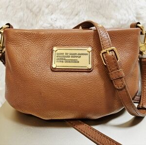 Marc by Marc Jacobs Cognac Pebbled Leather Crossbody Bag Gold Standard Supply